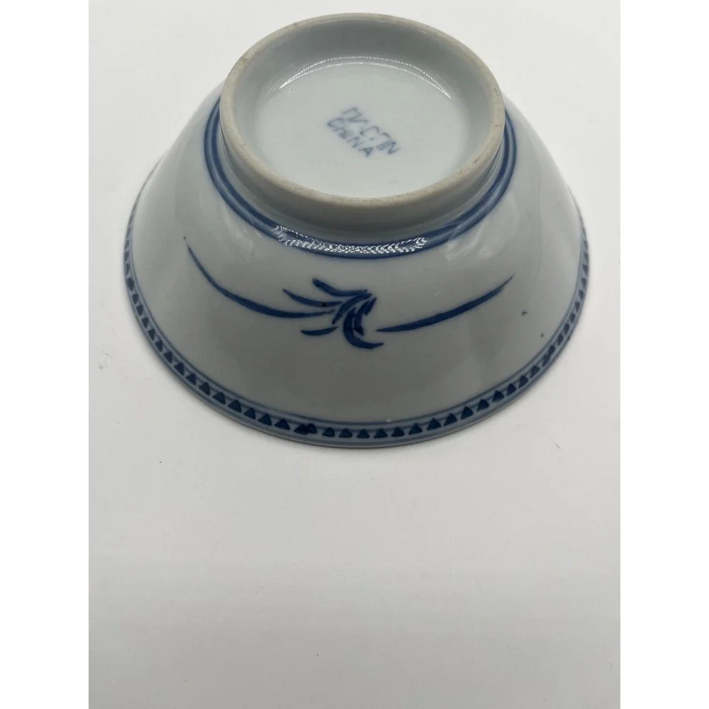 Chinese Jingdezhen Porcelain Blue and White rice‎ bowl 2